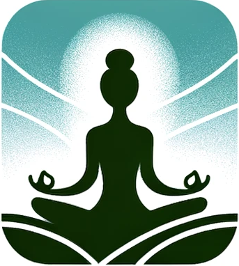 medytujaca osoba ikona